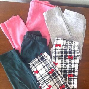 Colorful Girl's Leggings Lot of 4 Size 2T